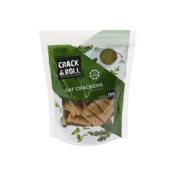CRACK+ROLL THYME OAT CRACKERS