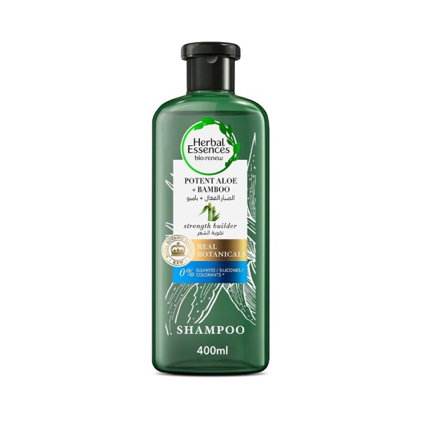 HERBAL ESSENCES SHAMPOO POTENT ALOE AND BAMBOO SULFATE FREE