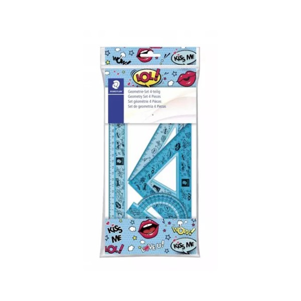 STAEDTLER STAEDTLER CHARACT GEOMETRIE 4 PCS SET TRANSP 30 CM