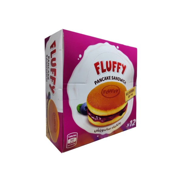 FLUFFY. PANCAKE SANDWICH BLUEBERRY