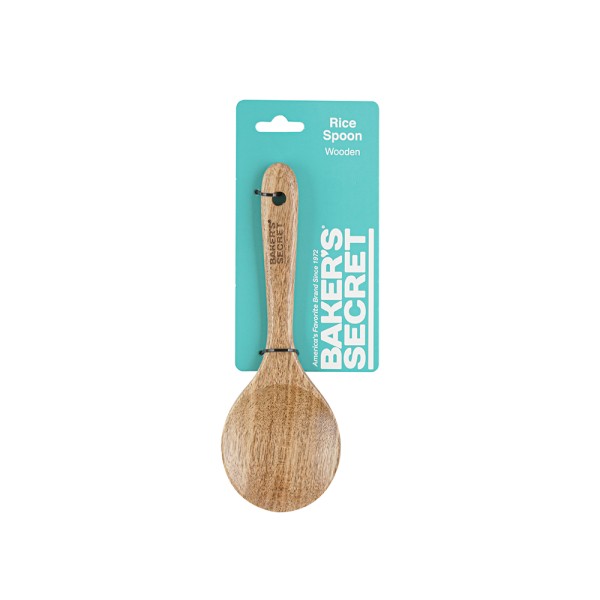 BAKER'S SECRET WOODEN RICE SPOON