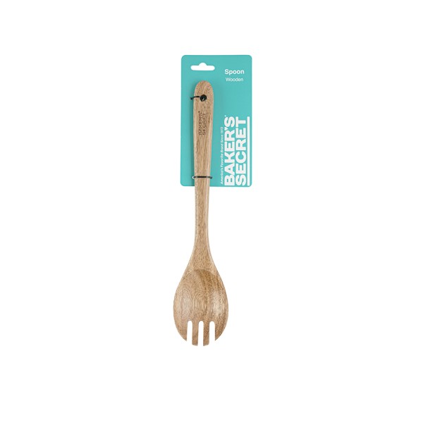 BAKER'S SECRET WOODEN SALAD SPOON