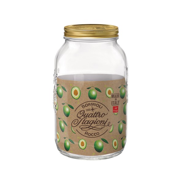 BORMIOLI DA QUATTRO STAG JAR W LID