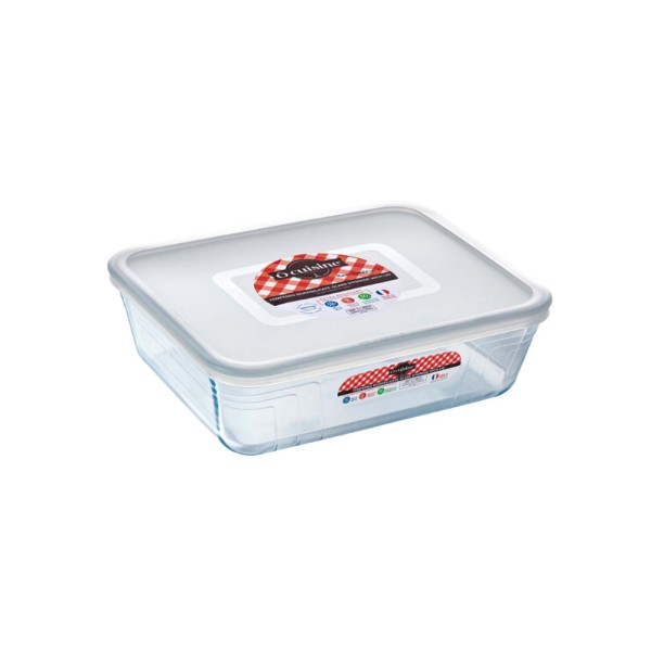 O CUISINE RECTANGULAR ROASTER + STORAGE WITH LID 1.5L