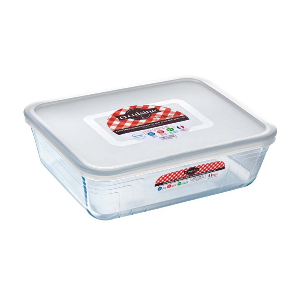 O CUISINE RECTANGULAR ROASTER + STORAGE WITH LID 4L