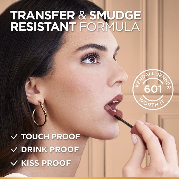 LOREAL LIPSTICK NUDE MATTE RESISTANCE 601 WORTH IT