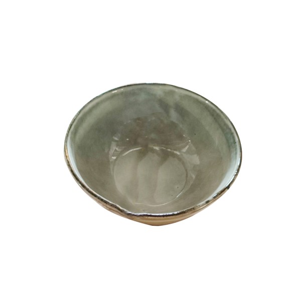 HARD GOODS STONEWARE  BOWL L.GREEN WITH RIM
