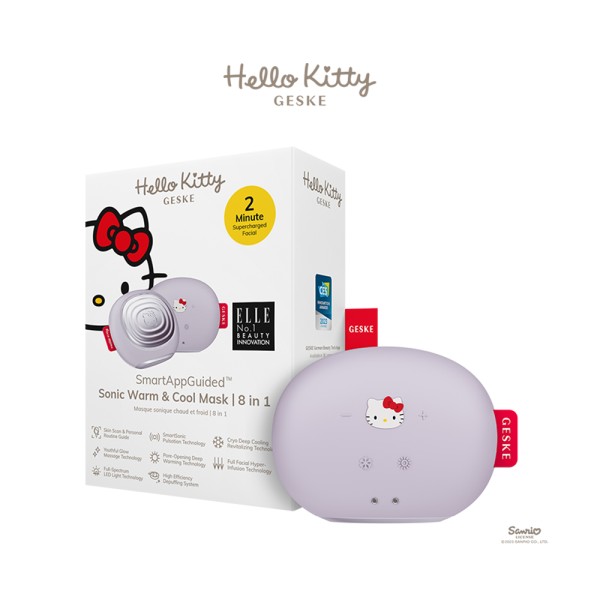 GESKE SONIC WARM + COOL MASK 8 IN 1 HELLO KITTY PURPLE