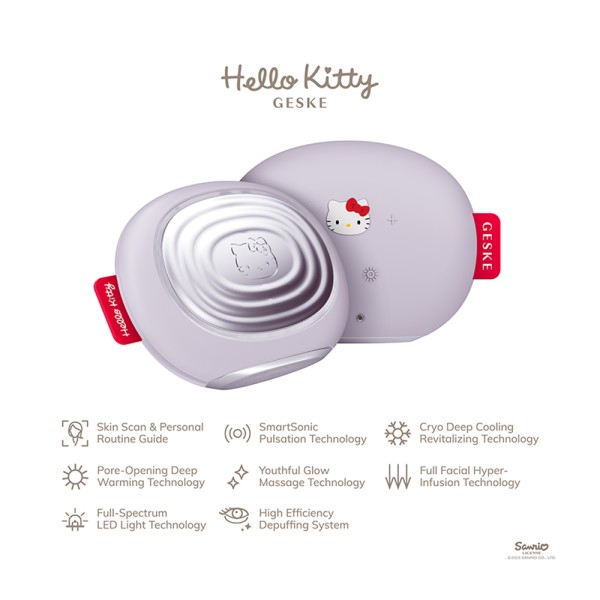 GESKE SONIC WARM + COOL MASK 8 IN 1 HELLO KITTY PURPLE