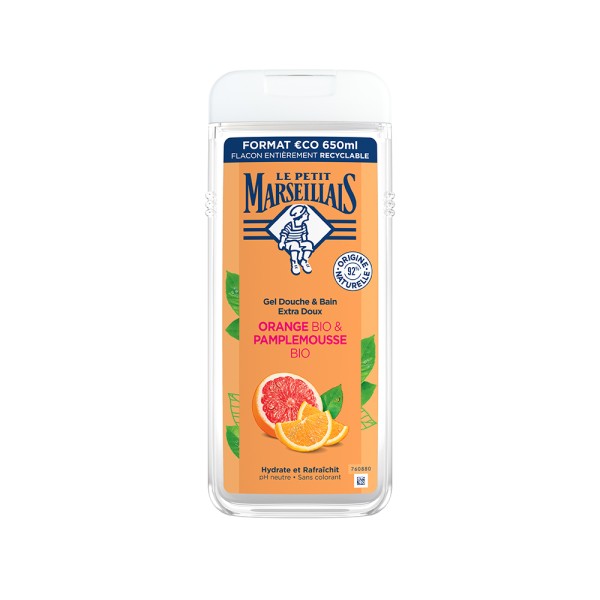LE PETIT MARSEILLAIS SHOWER GEL GRAPEFRUIT ORANGE 