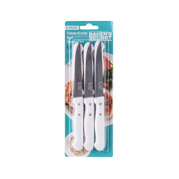 BAKER'S SECRET STEAK KNIFE SET W.PP HANDLE