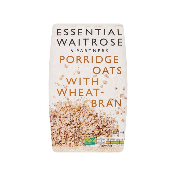 WAITROSE PORRIDGE OATS WITH WHEATBRAN