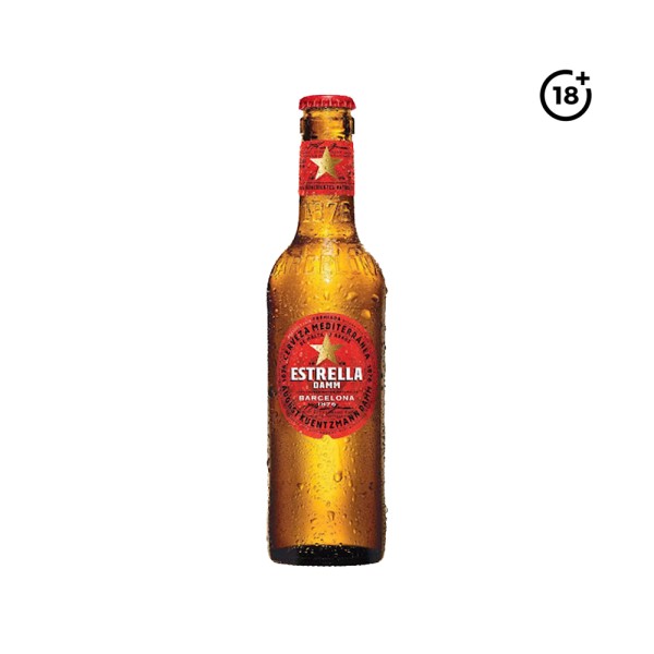 ESTRELLA DAMM BEER BOTTLE