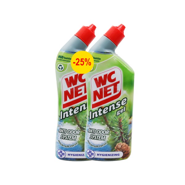 WC NET LIQUID TOILET CLEANER MOUNTAIN FRESH  2X25PCUT