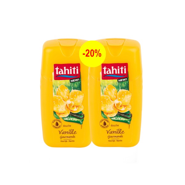 TAHITI 2xSHOWER GEL VANILLE -20PCUT