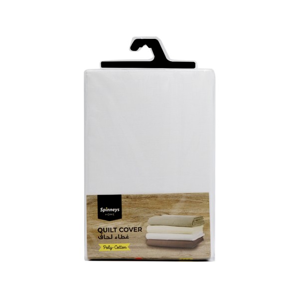 SPINNEYS SP POLYCOTTON QUILT COVER WHITE KING