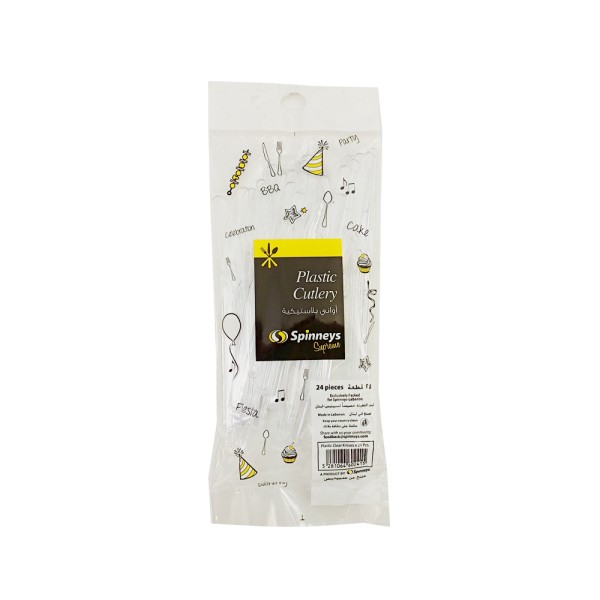 SPINNEYS ESSENTIALS PLASTIC KNIVES CLEAR
