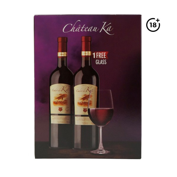 CHATEAU KA CADET DE KA ROUGE+GLASS FREE