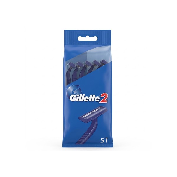 GILLETTE RAZOR DISPOSABLE BLUE 2 FOR MEN