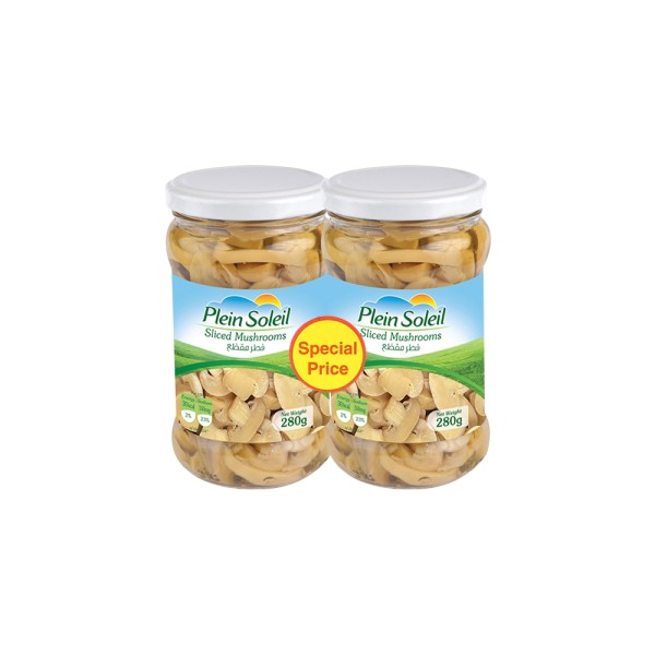 PLEIN SOLEIL 2 SLICED MUSHROOMS IN JAR SP PRICE