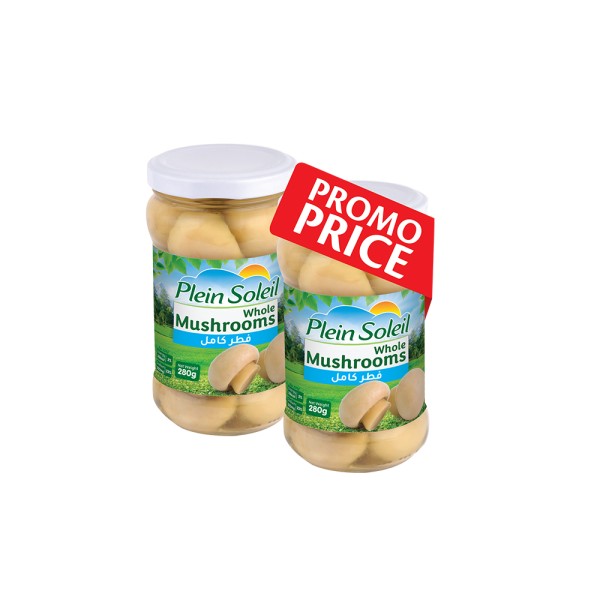 PLEIN SOLEIL 2XWHOLE MUSHROOM GLASS JAR SP PRICE