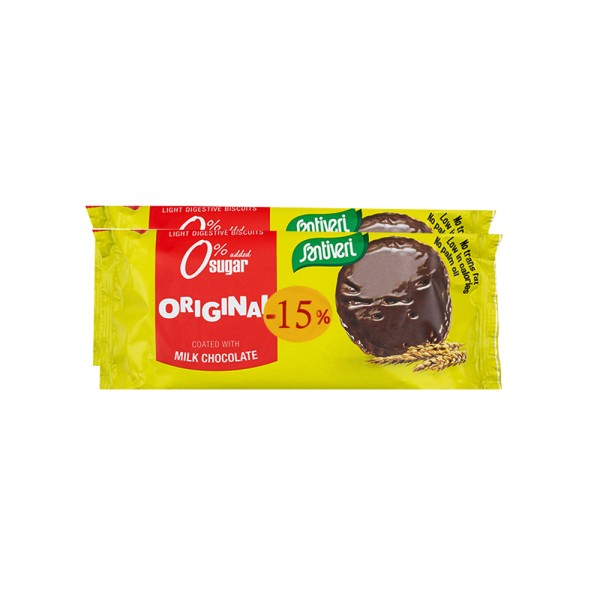SANTIVERI LITE BITE MILK CHOC 2 AT 15PCT