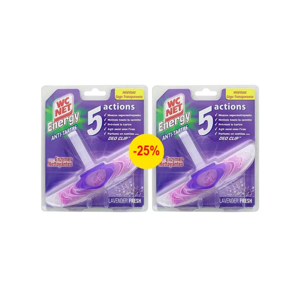 WC NET 2xENERGY BLOCK LAVENDER -25PCUT