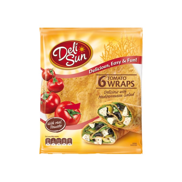 DELI SUN 6 TOMATO TORTT.WRAPS 24CM
