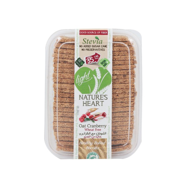 NATURE'S HEART OAT CRANBERY BISCUIT