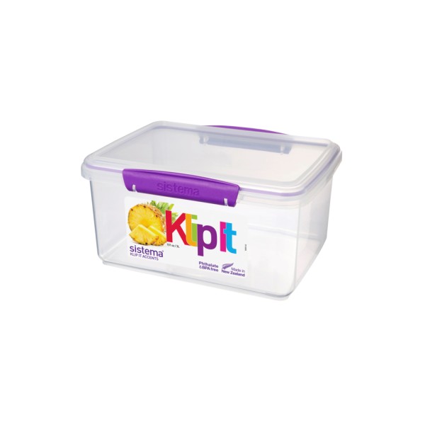 SISTEMA ACCENTS RECT. FOOD CONTAINER MIXED CLR
