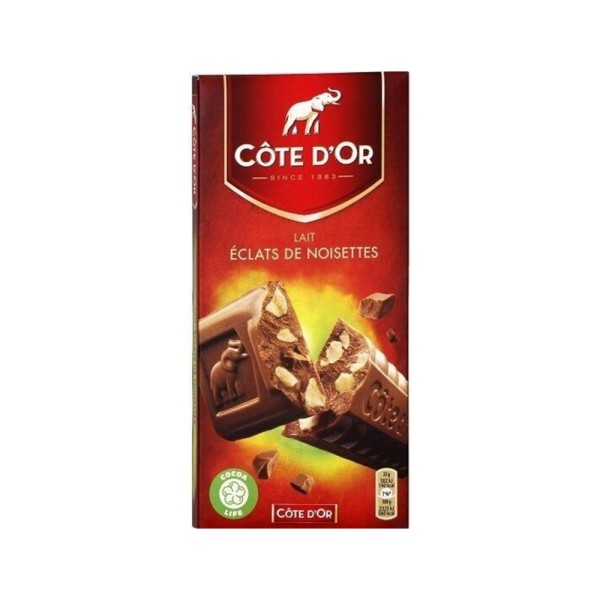 COTE D OR TABLETTE LAIT ECLATS NOISETTE