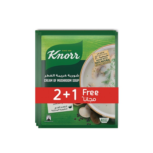 KNORR SOUP MUSHROOM 2+1 FREE