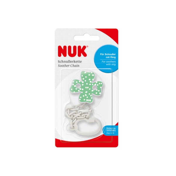 NUK SOOTHER CHAIN BABY BLUE