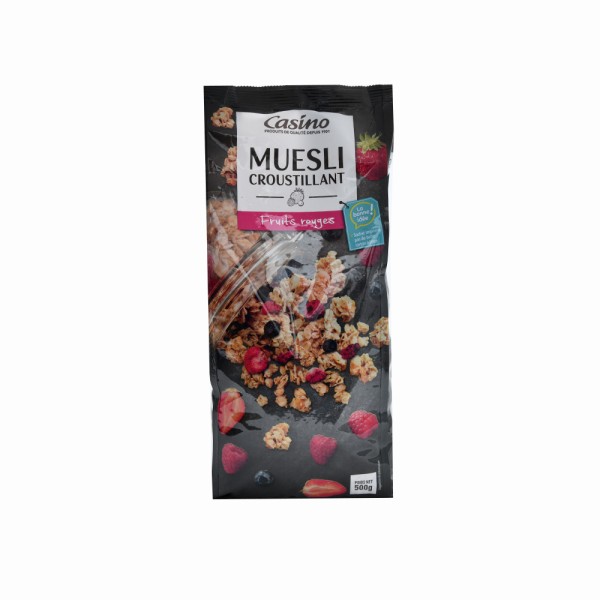 CASINO MUESLI CROUSTILANT FRUIT ROUGE