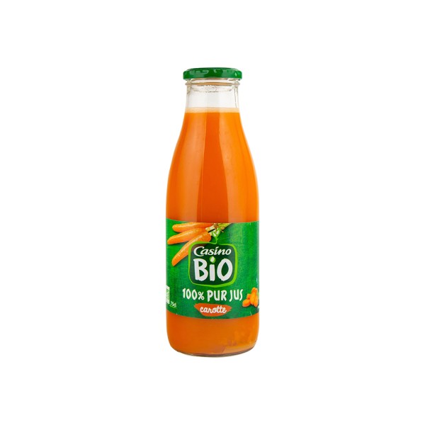 CASINO PUR JUS CAROTTE VERRE BIO