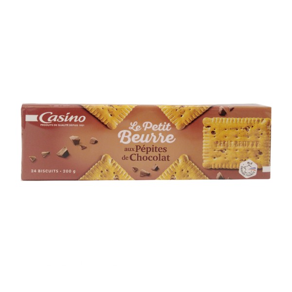 CASINO PETIT BEURRE PEPITE CHOCO