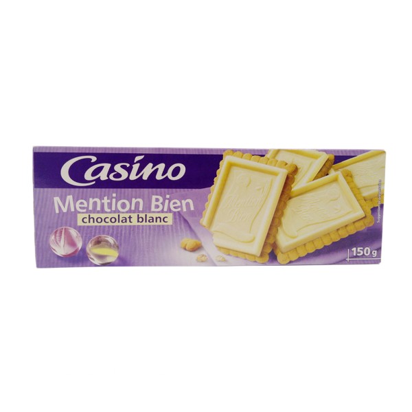 CASINO MENTION BIEN CHOCO BLANC