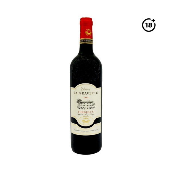 CHATEAU LA GRAVETTE C.GRAVETTE BLASON BORDEAUX RED