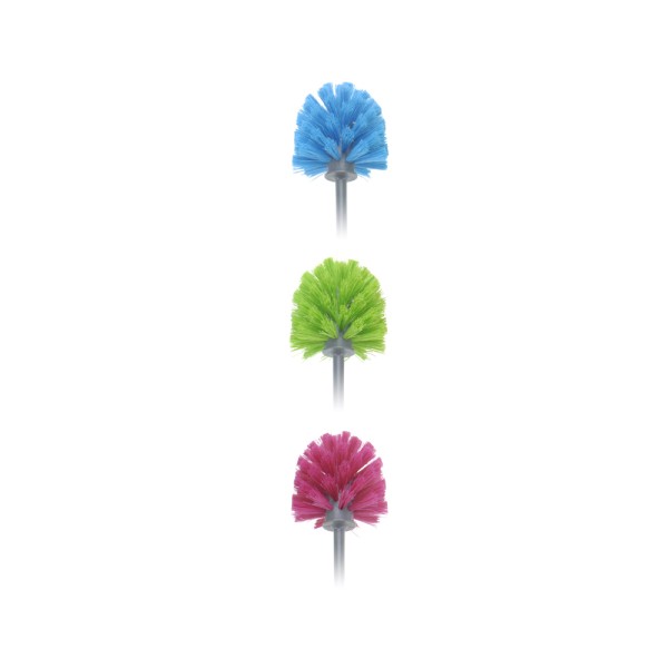 HARD GOODS TOILET BRUSH W HOLDER 3 ASSORTED COLOR