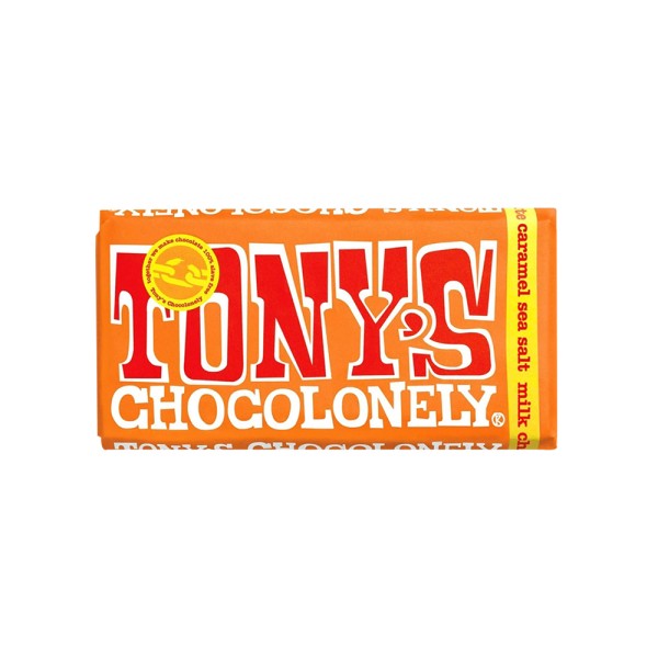 TONY'S CHOCOLONELY MILK CHOCO CARAMEL+SEA SALT