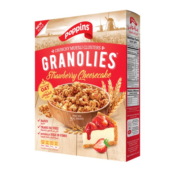POPPINS GRANOLIES STRAW CHEESE CAKE