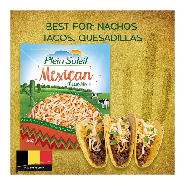 PLEIN SOLEIL SHREDDED MEXICAN CHEESE