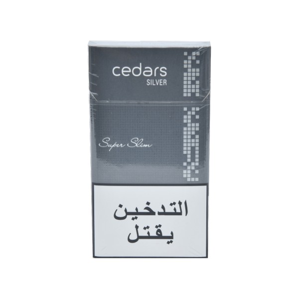 CEDARS SLIM SILVER BOX