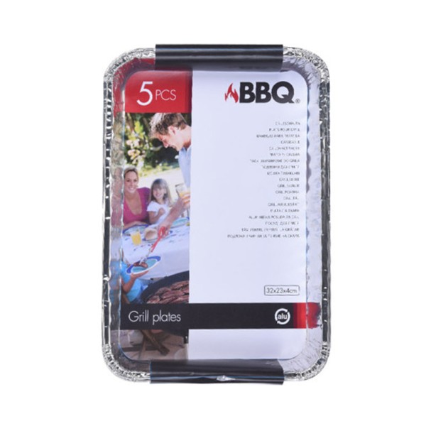 BBQ BBQ GRILL ALUMINUM CONTAINER SET 32X23CM