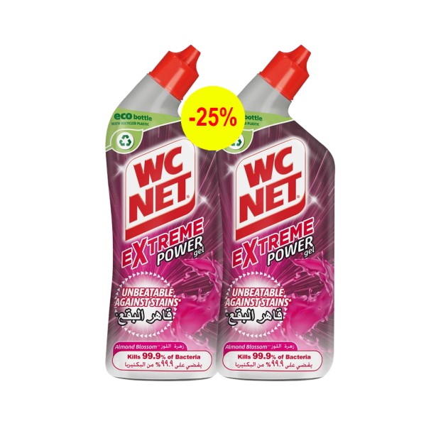 WC NET LIQUID TOILET CLEANER EXT ALMOND BLSS 2X25PCUT
