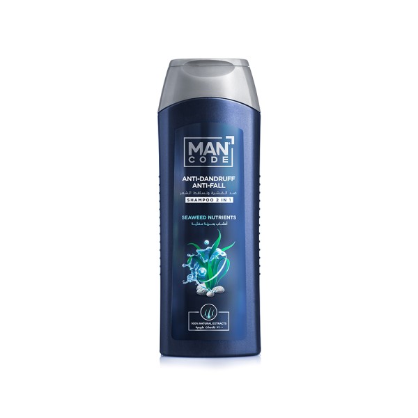 MAN CODE SHAMPOO 2IN1 ANTI-DANDRUF ANTI FALL SEAWD NUTRIENT