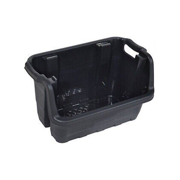 EH STORAGE BASKET STACKABLE BLACK 60X37X35CM