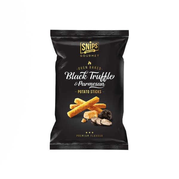 SNIPS GOURMET POTATO STICKS BLACK TRUFFLE AND PARMESAN 