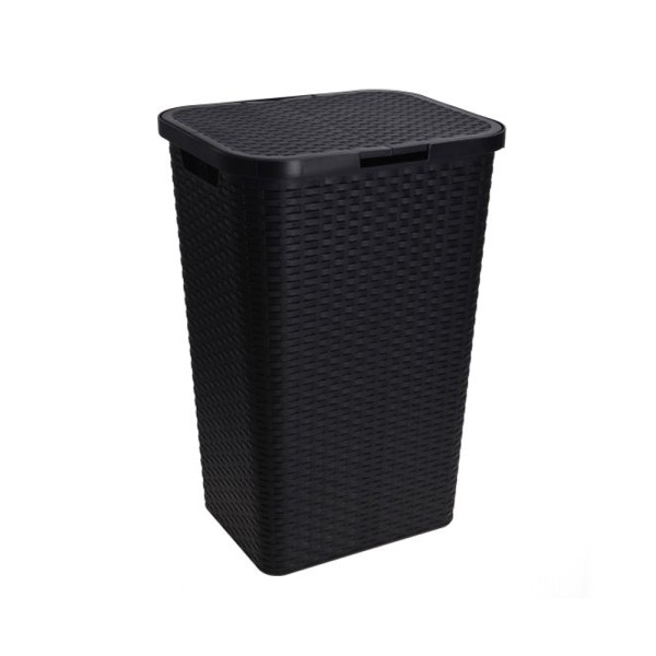 EH LAUNDRY BASKET PP RATTAN MIXED 42X33X62CM