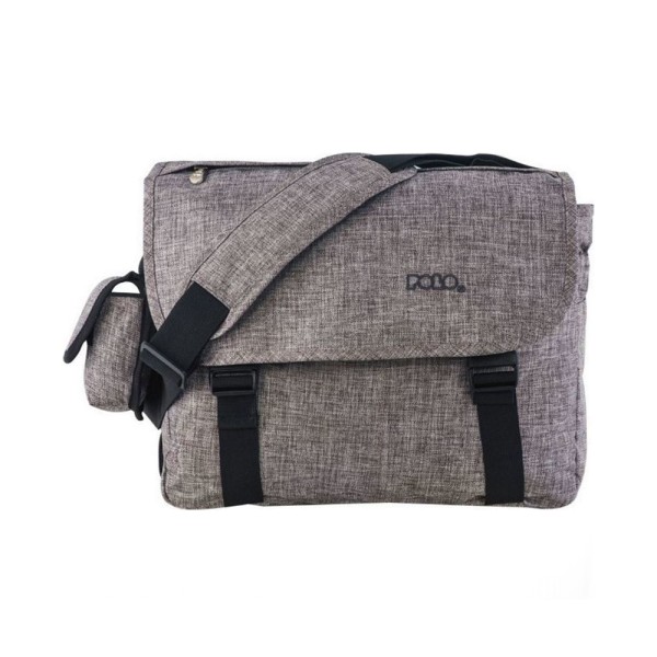 POLO BRIEFCASE EXPANDABLE DENIM GREY